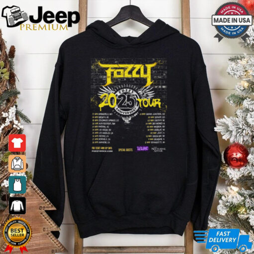 Official Fozzy Plots 25th Anniversary Tour Shirt