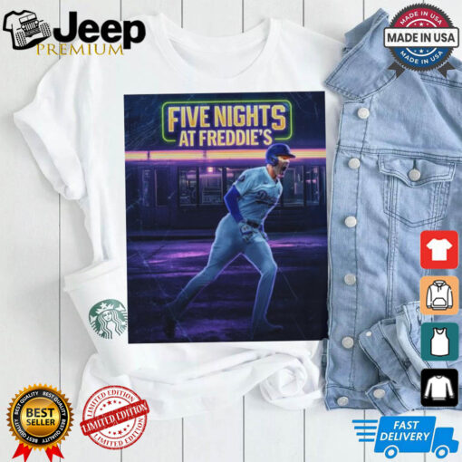 Official Freddie Freeman Los Angeles Dodgers Five Nights At Freddie’s Poster t shirt