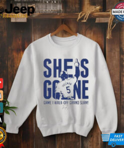 Official Freddie Freeman She Is Gone Game 1 Walk Off Grand Slam Shirt