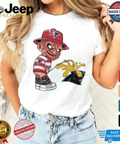 Official Freddy Krueger Atlanta Falcons Piss On Carolina Panthers Halloween 2024 NFL Shirt