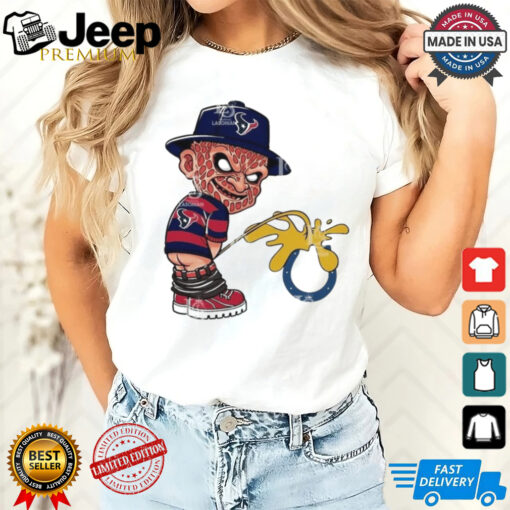 Official Freddy Krueger Houston Texans Piss On Indianapolis Colts Halloween 2024 Shirt