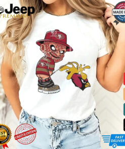 Official Freddy Krueger San Francisco 49ers Piss On Arizona Cardinals Halloween 2024 NFL Shirt