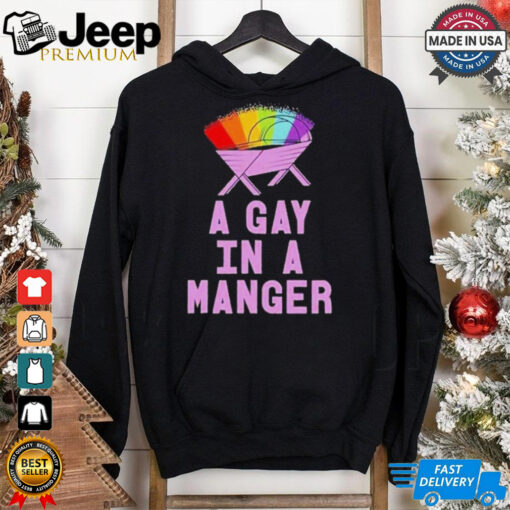 Official Gay in a manger Christmas jumper Shirt