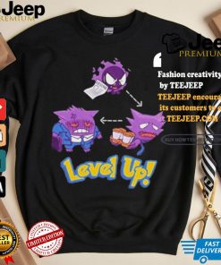 Official Gengar Pokemon Level Up Shirt