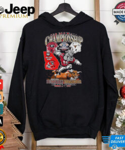 Official Georgia Bulldogs SEC Football Championship 2024 Mascot shirt featuring a dynamic design with the Georgia Bulldogs mascot, SEC championship graphics, and team colors to celebrate their victory in the 2024 SEC Football Championship. Perfect for fans showing pride in the team's success!