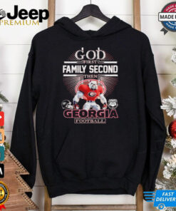 Official Georgia Bulldogs god first family second then Georgia football mascot shirt