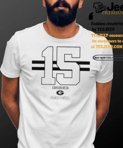 Official Georgia Football Carson Beck 15 t shirt