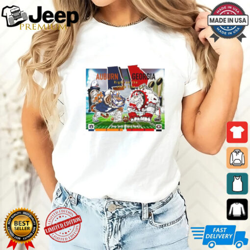 Official Georgia Football Vs Auburn Tigers Deep South’s Oldest Rivalry Auburn Gameday 2024 Shirt