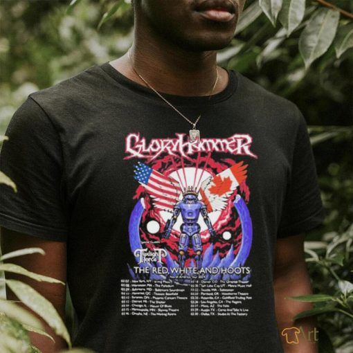 Official Gloryhammer The Red, White And Hoots US Tour 2024 T shirts