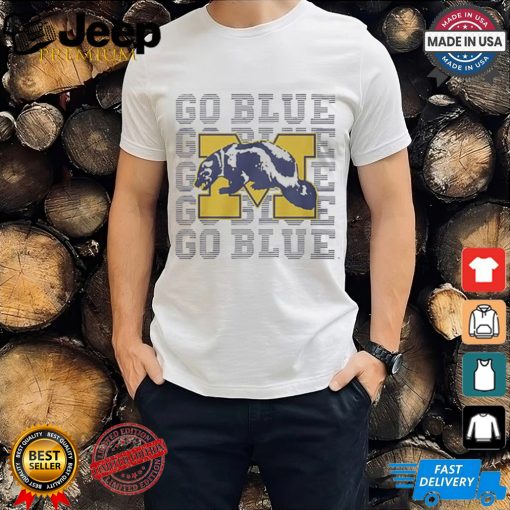 Official Go Blue Homage University of Michigan ’64 Vintage Logo t shirt