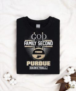 Official God First Family Second Then Purdue Basketball Big Ten Championship Shirt