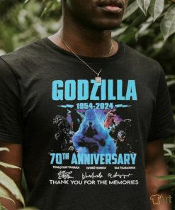 Official Godzilla 1954 2024 70th Anniversary Memories Signatures Shirt