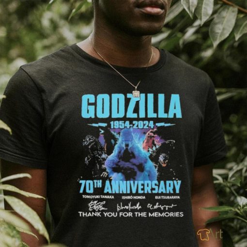 Official Godzilla 1954 2024 70th Anniversary Memories Signatures Shirt