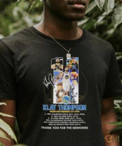 Official Golden State Warriors Klay Thompson 2011 2024 Thank You For The Memories Signature Shirt