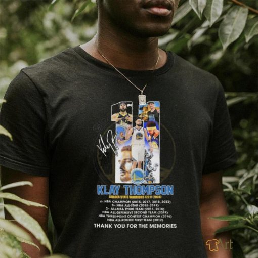 Official Golden State Warriors Klay Thompson 2011 2024 Thank You For The Memories Signature Shirt