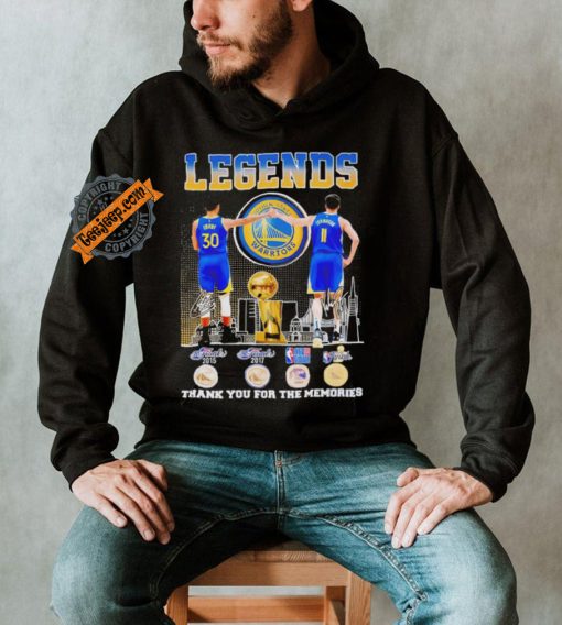 Official Golden State Warriors Legends Curry Klay Thompson True Basketball Team T Shirt