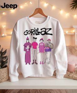 Official Gorillaz Cracker Island Standing Group t shirt