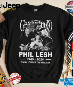 Official Grateful Dead Phil Lesh 1940 2024 Thank You For The Memories Signature Shirt