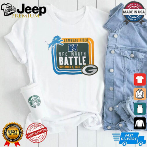 Official Green Bay Packers vs Detroit Lions 2024 NFC North Battle Lambeau Field Nov 3 Matchup shirt