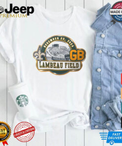 Official Green Bay Packers vs New Orleans Saints 2024 Game Day Lambeau Field Dec 23 Matchup shirt