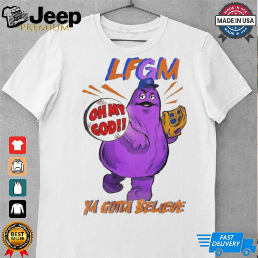 Official Grimace New York Mets OMG October Ready NLCS Here We Come T shirt