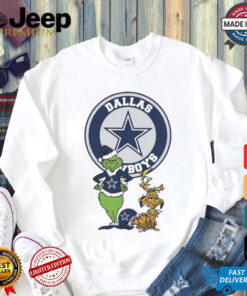 Official Grinch And Max Dallas Cowboys Merry Christmas 2024 Shirt