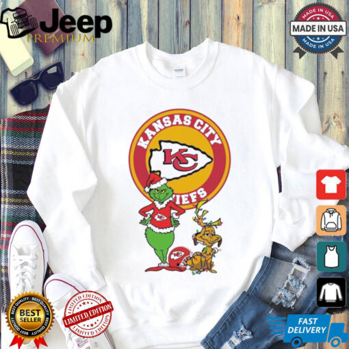 Official Grinch And Max Kansas City Chiefs Merry Christmas 2024 Shirt