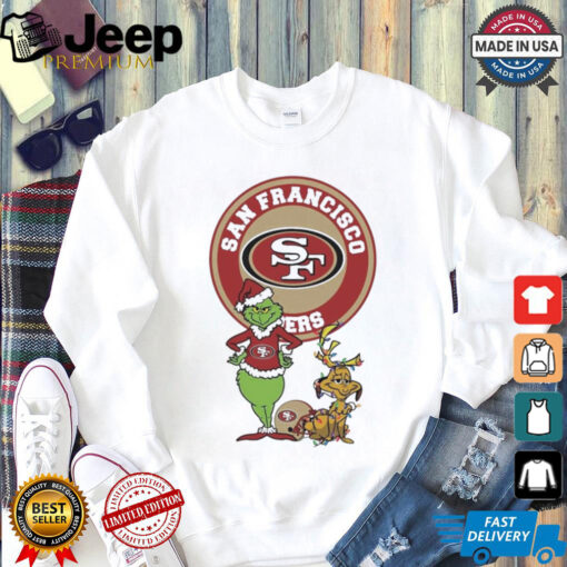 Official Grinch And Max San Francisco 49ers Merry Christmas 2024 Shirt