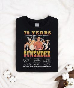 Official Gunsmoke 70th Anniversary 1954 2024 Thank You For The Memories Fan T Shirt