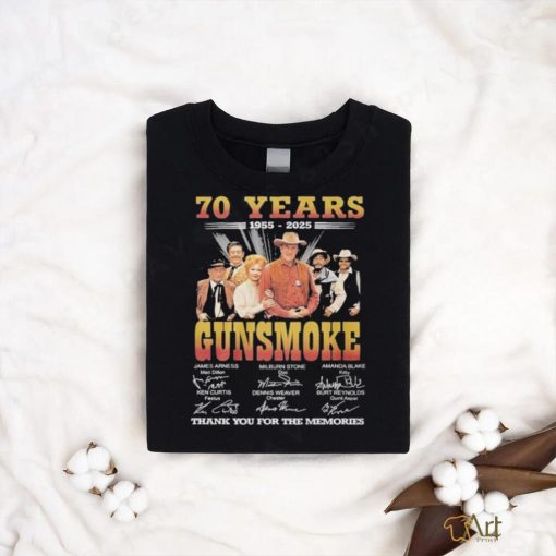Official Gunsmoke 70th Anniversary 1954 2024 Thank You For The Memories Fan T Shirt