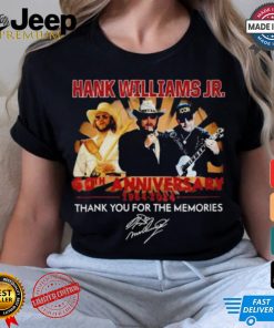 Official Hank Williams Jr. 60th Anniversary 1964 2024 Thank You For The Memories T Shirt