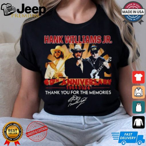 Official Hank Williams Jr. 60th Anniversary 1964 2024 Thank You For The Memories T Shirt