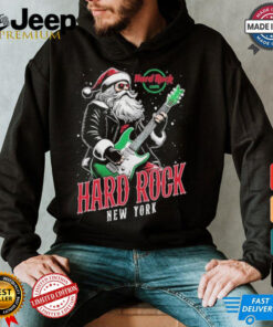 Official Hard Rock New York Santa Live Holiday Shirt