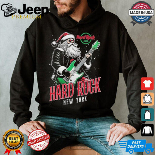 Official Hard Rock New York Santa Live Holiday Shirt