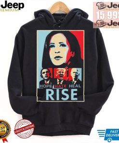 Official Harris Obama Trump Biden Hope Hate Heal Rise Shirt