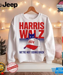 Official Harris walz we’re not going back cat lady 2024 T shirt