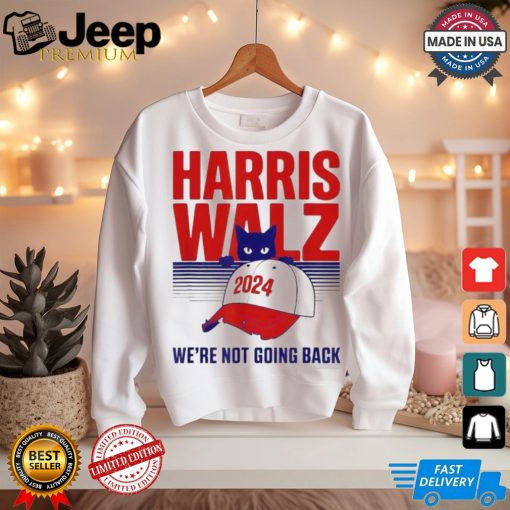 Official Harris walz we’re not going back cat lady 2024 T shirt