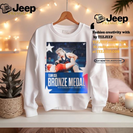 Official Helen Maroulis Team USA Bronze Medal Women’s Wrestling 57kg Paris Olympic 2024 Poster t shirt