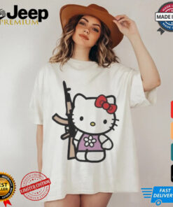 Official Hello Kitty With Gun AK 47 T Shirt