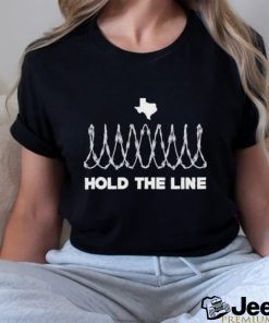 Official Hold the line Texas razor wire T shirt