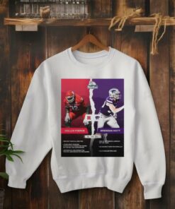 Official Hollin Pierce Rutgers Scarlet Knights Vs Brendan Mott Kansas State Wildcats Rate Bowl Numbers Game Poster t shirt