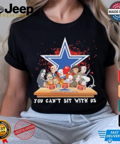 Official Horror Characters Movie Team You Can’t Sit With Us Dallas Cowboys Halloween Shirt