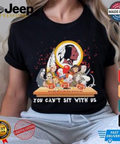 Official Horror Characters Movie Team You Can’t Sit With Us Washington Redskins Halloween Shirt