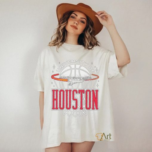 Official Houston Cougars Basketball Retro Rocket T shirt