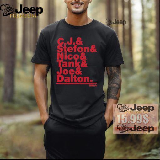 Official Houston Football cj and Stefon and nico and tank and Joe and dalton T shirt