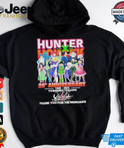 Official Hunter x Hunter 26th Anniversary 1998 2024 Yoshihiro Togashi Thank You For The Memories Signature shirt