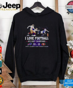 Official I Love Football Buffalo Bills 2024 AFC East Champions Shirt