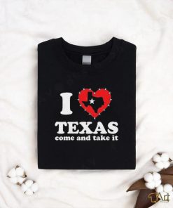 Official I Love Texas Come And Take It Razor Wire Shirt