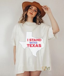 Official I stand with Texas map T shirt