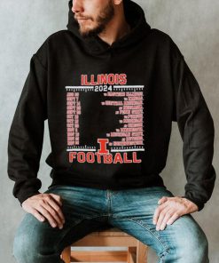 Official Illinois Fighting Illini Champion 2024 Football Schedule Shirt